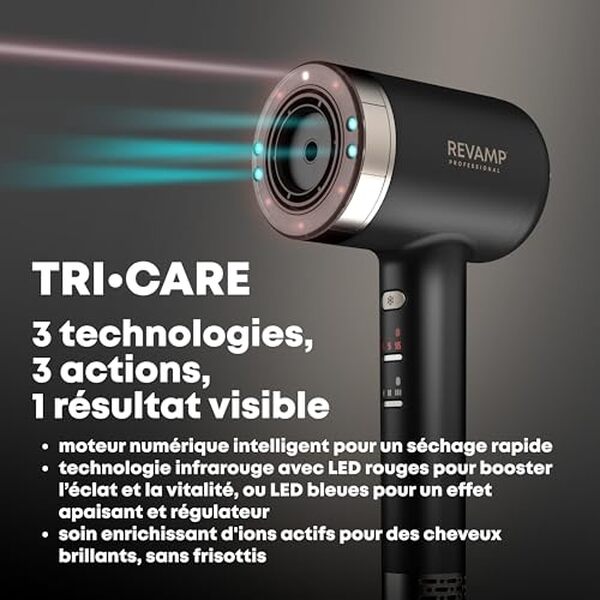 Découvrez notre test détaillé du sèche-cheveux Revamp Tri-Care : séchage rapide, brillance intense et résultats professionnels pour vos cheveux.