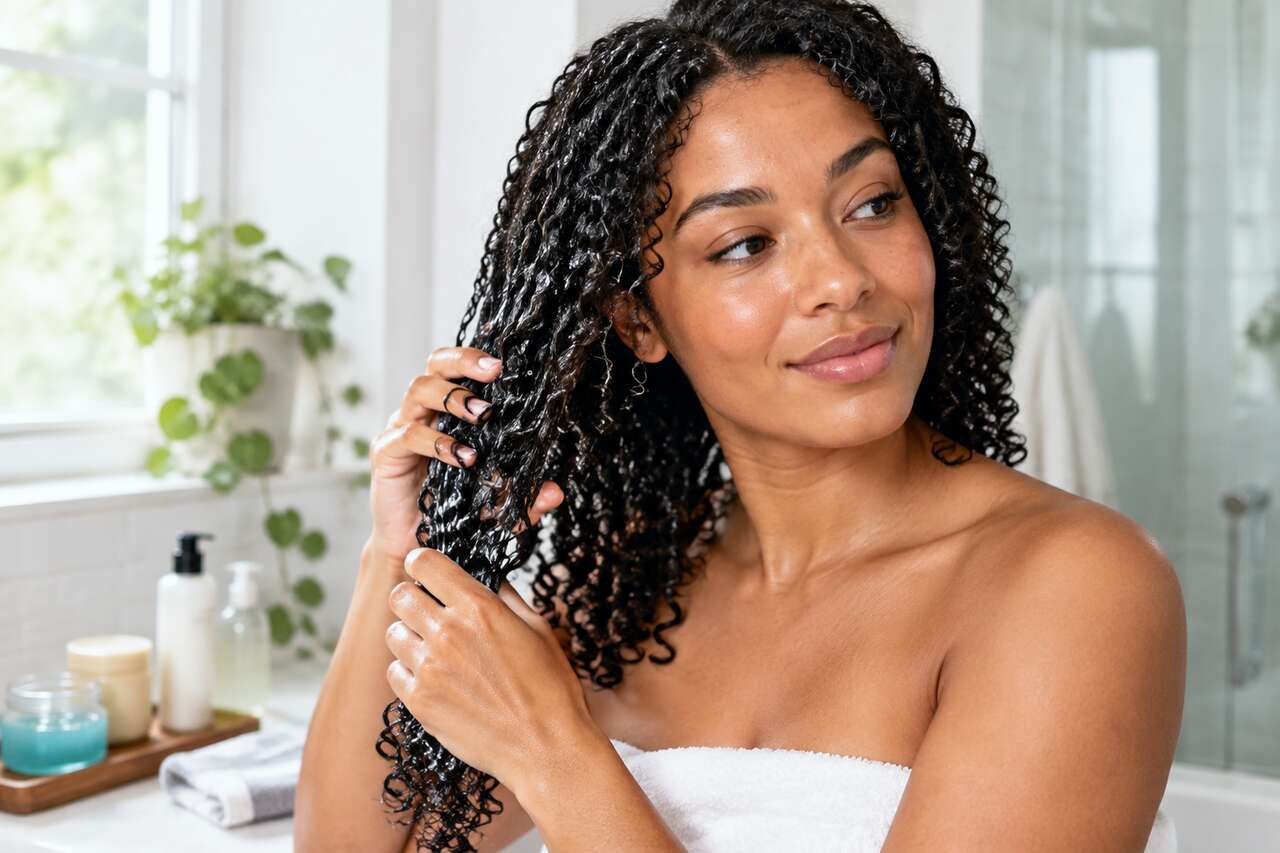 Définir les boucles: layering (leave-in, crème, gel) et gestes efficaces Définir les boucles: layering (leave-in, crème, gel) et gestes efficaces
